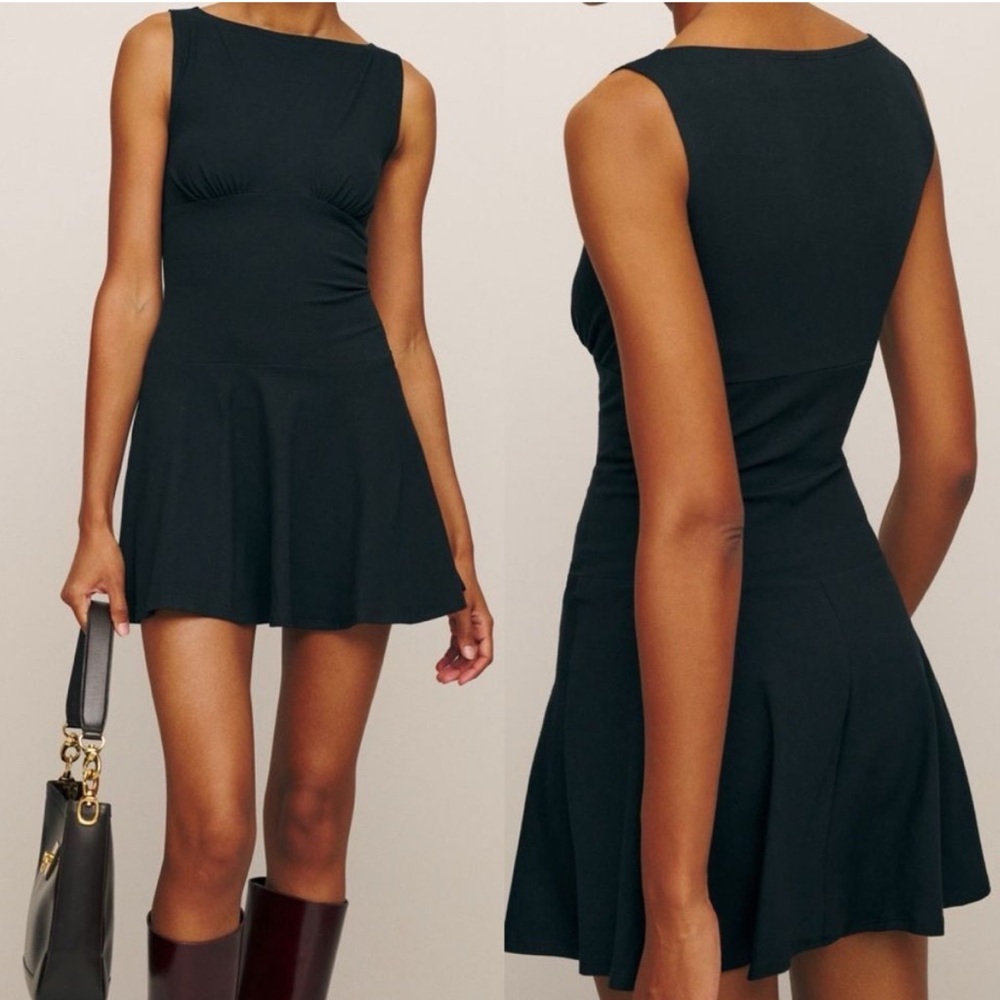 Reformation Black Mini Dress -NWT